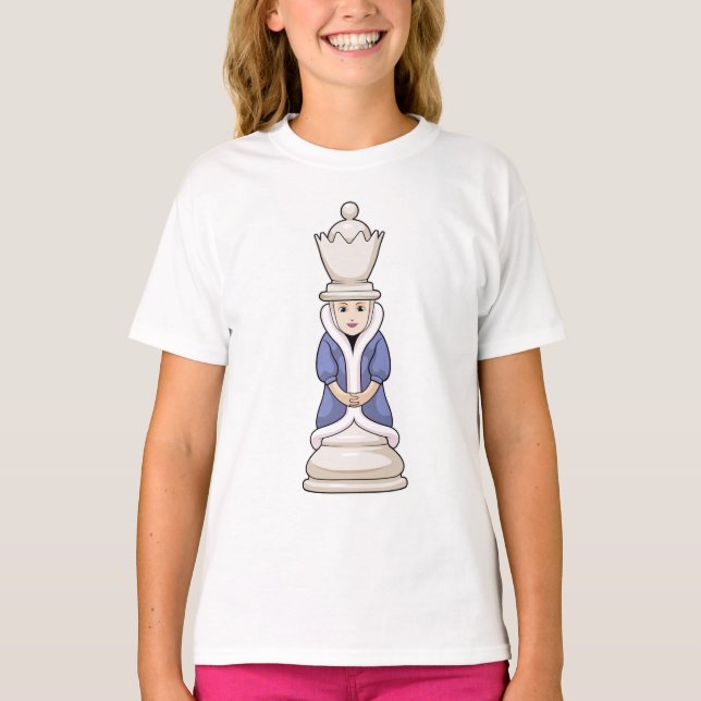 Camiseta Peça de xadrez Queen Chess (Frente)