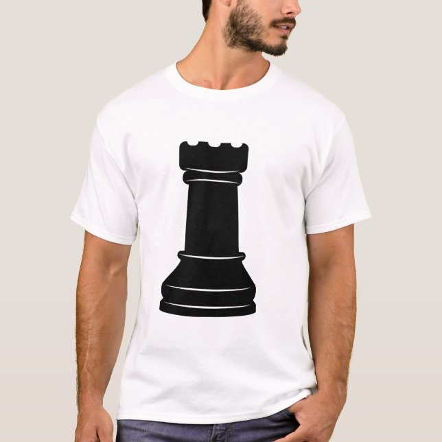Camiseta Peça de Xadrez Torre Halloween (Frente)