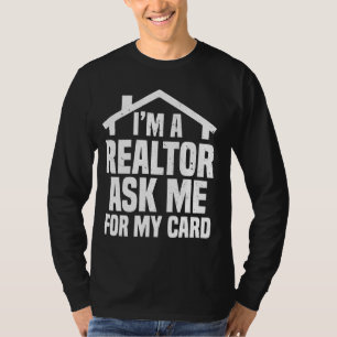 Camiseta Peça-me o meu cartão que sou um imobiliário