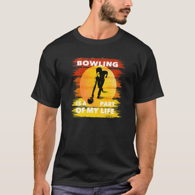 Camiseta Peça para a Greve de Peça Parte da minha Boliche d (Frente)