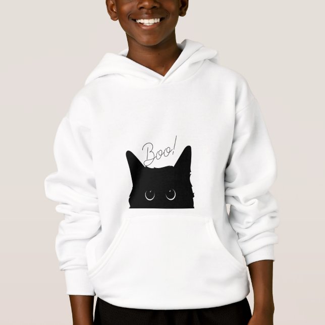 Camiseta Peça Um Gatinho Para Crianças Hoodie (Frente)