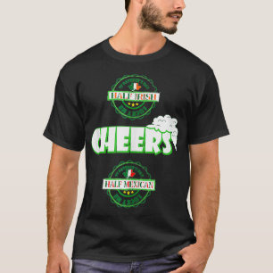 Camiseta Pecado irlandês mexicano com bandeira do trevo irl