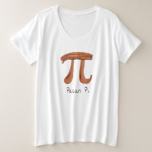 Camiseta Pecan Pi Cute Math Pi Day Women's Plus Tshirt