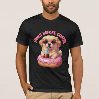 Camiseta Peças Antes Da Arte De Rosquinha De Café