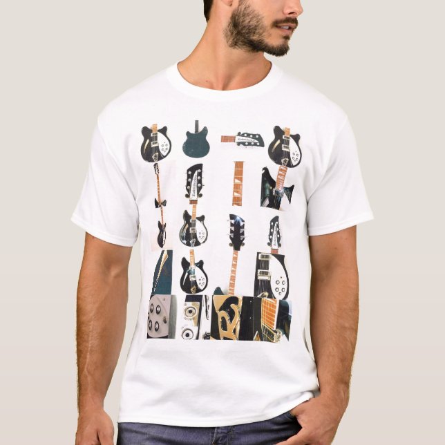 Camiseta Peças da guitarra (Frente)