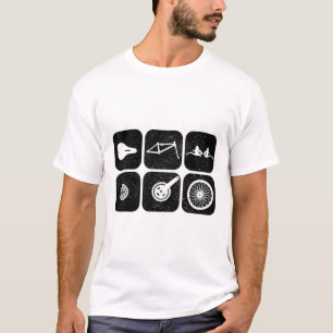 Camiseta Peças de Bicicleta Mountain Bike Ciclismo Mtb Cicl