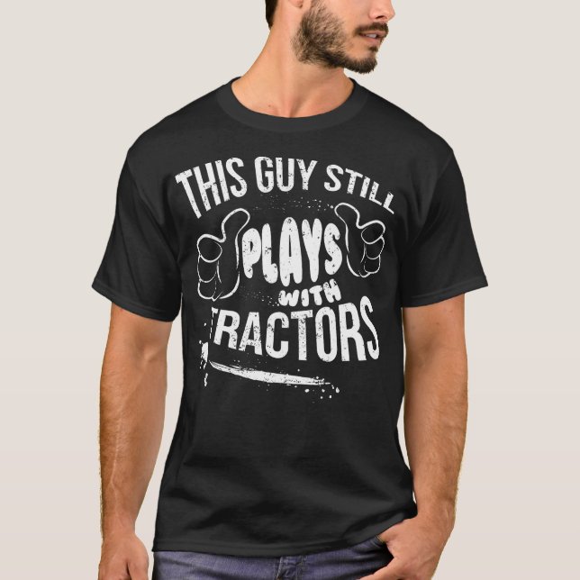 Camiseta Peças de Cara de tração com tratores (Frente)