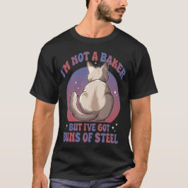 Camiseta Peças de Gato Engraçadas de Aço Malhação de Humor