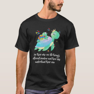 Camiseta Peças de Quebra-cabeça de Tartaruga Verde Cura C
