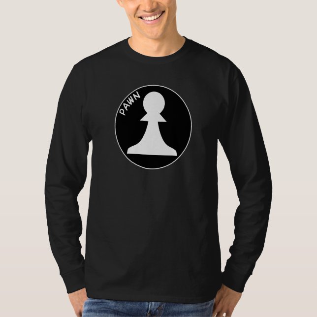 Camiseta Peças De Xadrez De Maçã Branca De Maçã Branca (Frente)