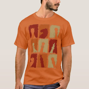 Camiseta Peças de Xadrez Retro 2