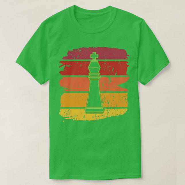 Camiseta Peças de Xadrez Retro 3 (Frente do Design)