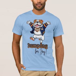 Camiseta Peças no ar Arte divertida do Buldogue