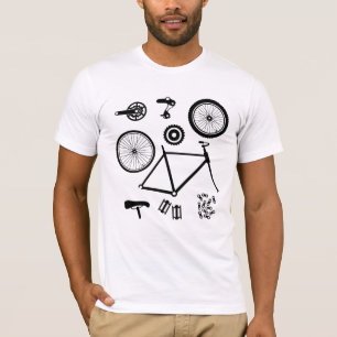 Camiseta Peças para bicicletas