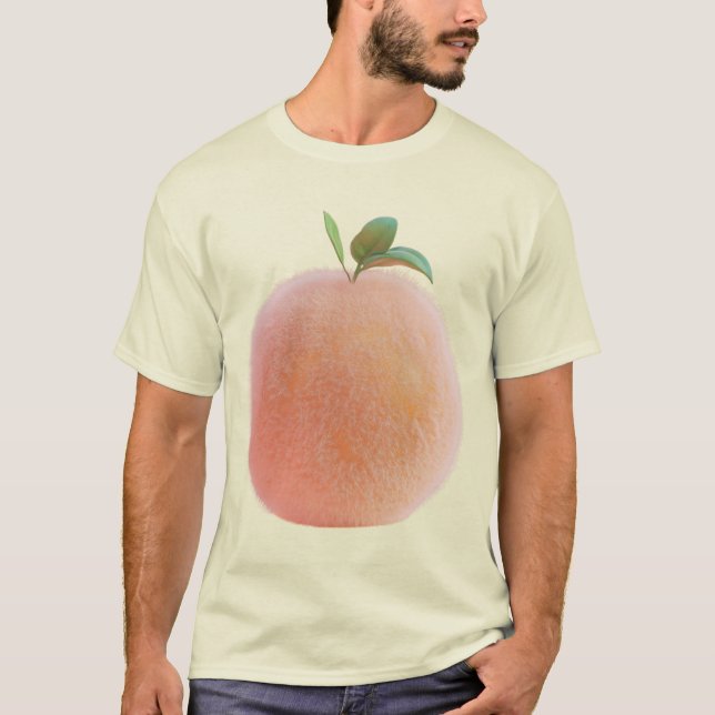 Camiseta Pêche Peluche - Plush Peach (Frente)