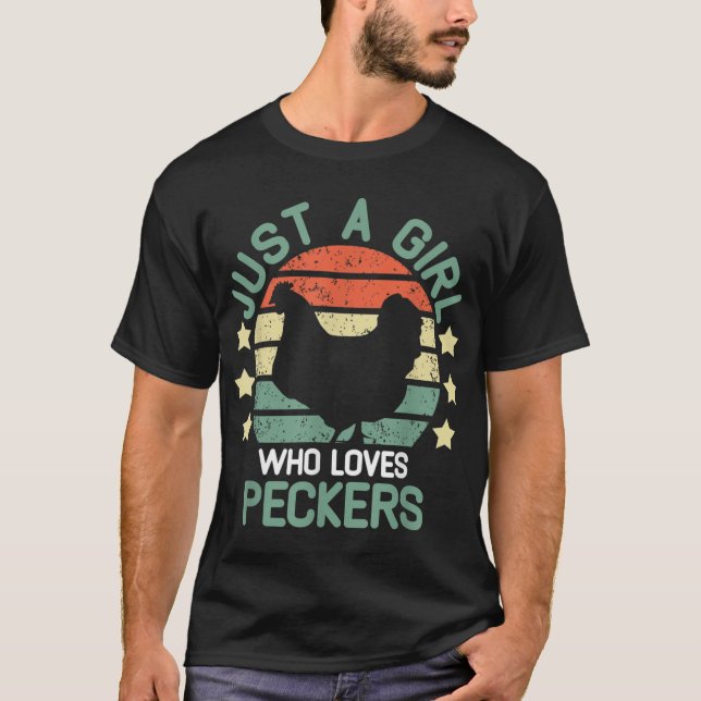 Camiseta Peckers Só Uma Menina Que Ama Uma Garota Peckers (Frente)