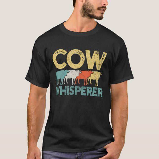 Camiseta Pecuária de Vacas Retro (Frente)