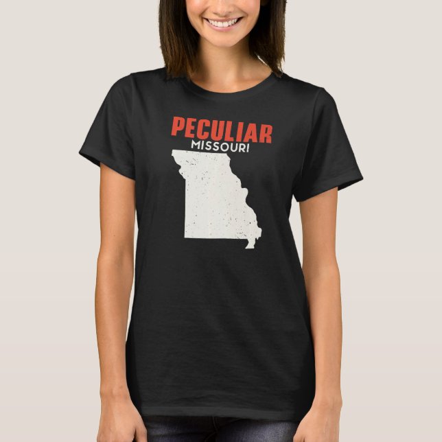 Camiseta Peculiar Missouri EUA State America Viagem Missour (Frente)