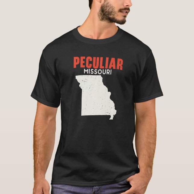 Camiseta Peculiar Missouri EUA State America Viagem Missour (Frente)