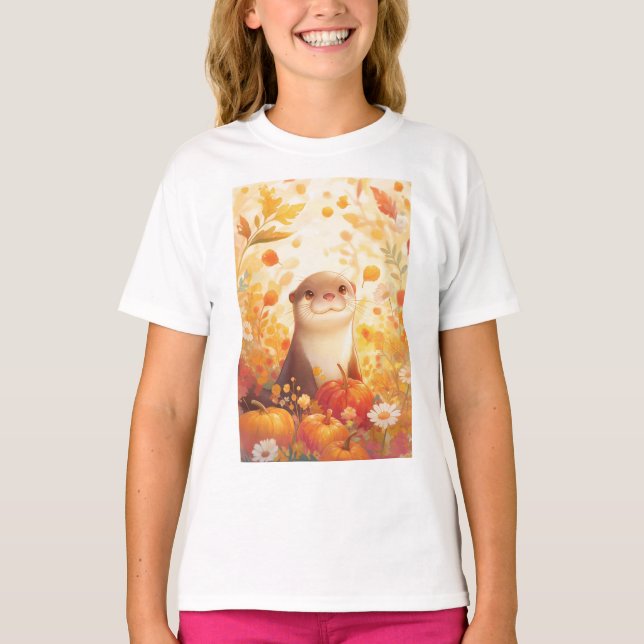 Camiseta Pedaço de Abóbora de Lontra (Frente)