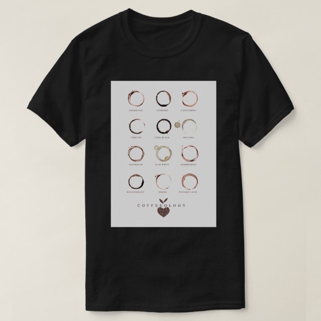 CAMISETA PEDAÇOS DE CAFÉ  (Frente do Design)