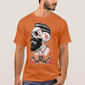 Camiseta Pedaços de crânio de barba 1