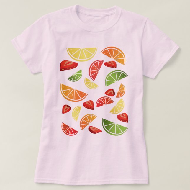 Camiseta Pedaços de Fruta (Frente do Design)
