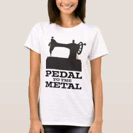 Camiseta Pedal à silhueta do metal