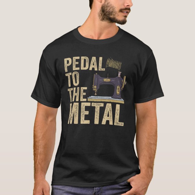 Camiseta Pedal Para As Mulheres Que Colidem Metálicos Que V (Frente)