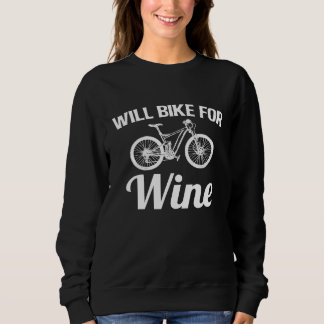 Camiseta Pedalarei por Vinho Engraçado para Amantes de Bici