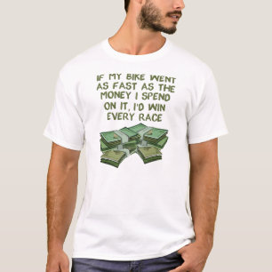 Camiseta Pedale Tão Rápido Quanto Dinheiro Piada Moto de Te