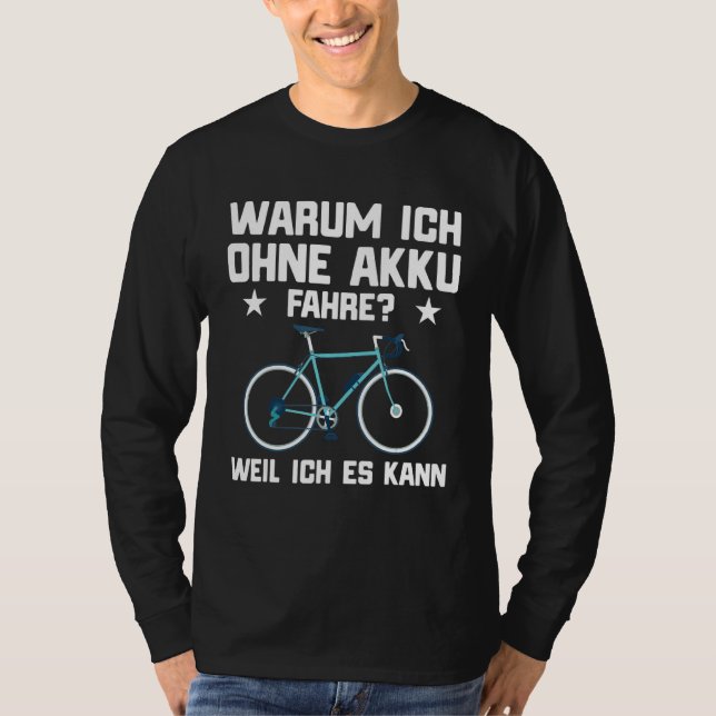 Camiseta Pedelec E Bike Say Bicicleta (Frente)