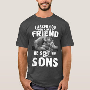 Camiseta pedi a deus por um melhor amigo ele me enviou meu