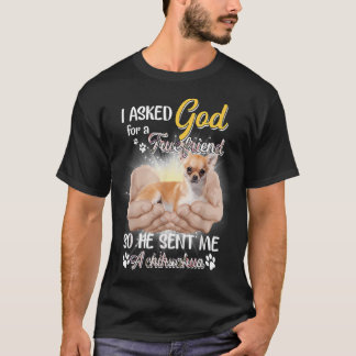 Camiseta Pedi a Deus um verdadeiro amigo e Ele me enviou um
