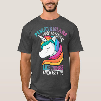 Camiseta Pediatra como Pediatria de Unicórnios