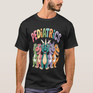 Camiseta Pediatria Dinossauro Fofo Enfermeira Pediatra Médi