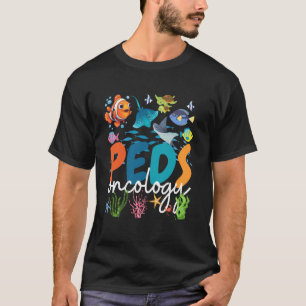 Camiseta Pediatria PEDS Enfermeira de Oncologia Animal Mari