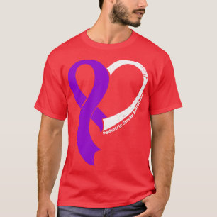 Camiseta Pediatria Sensibilização Esperança Amor Fita Coraç
