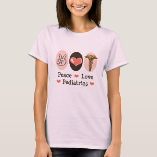 Camiseta Pediátrica Peace Love Orgânica