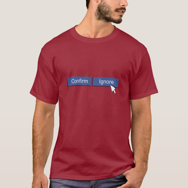 Camiseta Pedido do amigo de Facebook (Frente)