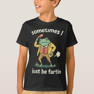 Camiseta Pedir desculpas por flatulência Às vezes Sorrindo 