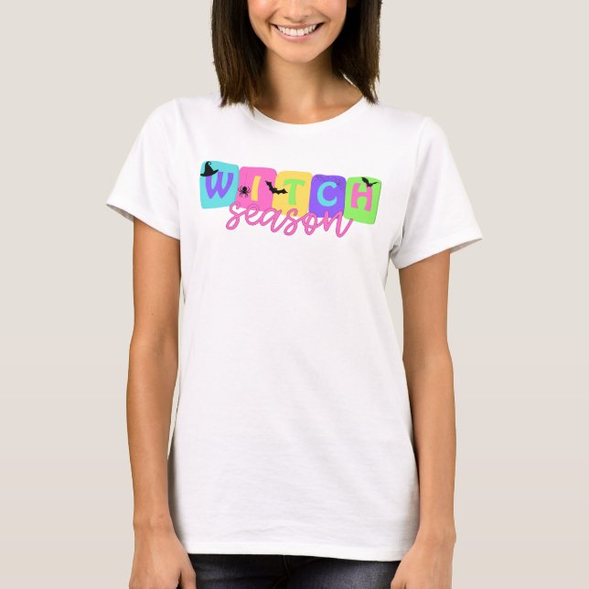 Camiseta Pedra das Bruxas - Design do Dia das Bruxas (Frente)