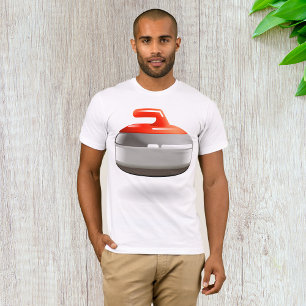 Camiseta Pedra de Curling Vermelha Esportes de Inverno