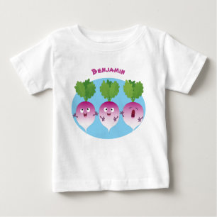 Camiseta Pedra de desenho animada de verduras e legumes