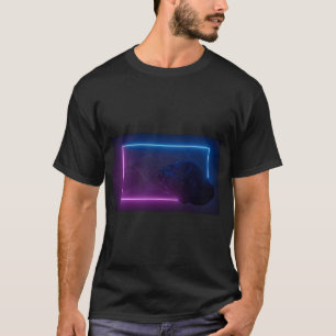 Camiseta pedra de luz de neon