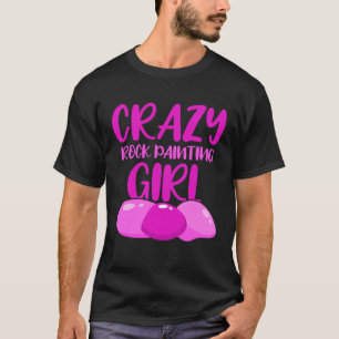 Camiseta Pedra de Pedra da Pintura Rochosa Louca