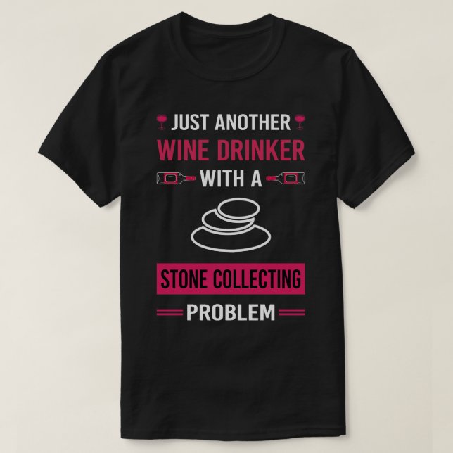 Camiseta Pedra De Recolha De Vinhos (Frente do Design)
