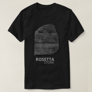 Camiseta Pedra de Roseta: Língua Hieróglifa do Antigo Egito