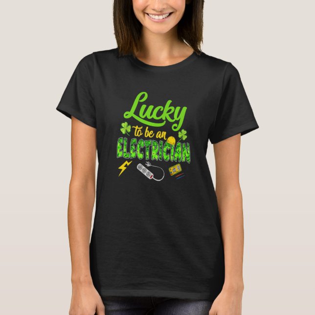 Camiseta Pedra de Rua Feliz Irlandesa Shamrock Eletronico C (Frente)