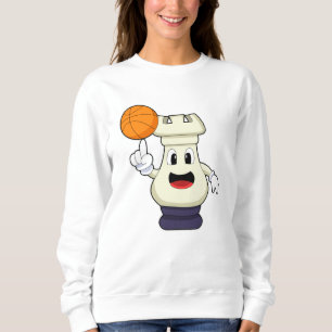 Camiseta Pedra de xadrez Rook no basquetebol